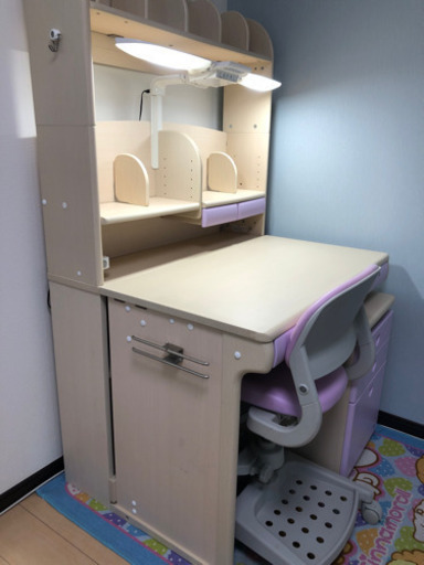 学習デスク☆ラベンダーカラー