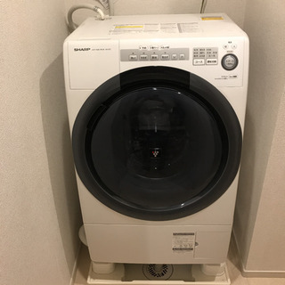 シャープドラム式洗濯機ES-S7C-WR 洗濯・脱水容量7㎏/乾燥容量3.5kgの画像
