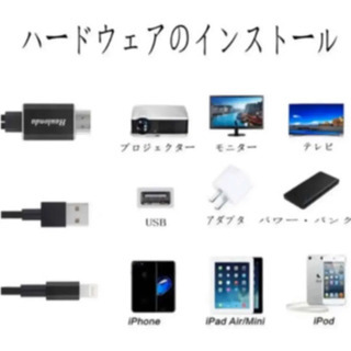 HDMI変換アダプター　Lightning ケーブルの画像