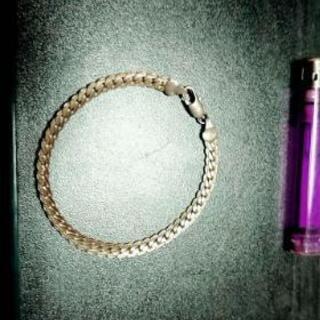 シルバー喜平蛇腹 ブレスレット   の画像