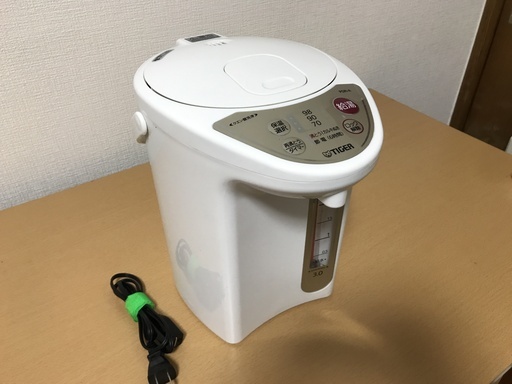 【断捨離中】タイガー　TIGER　マイコン電動ポット　3.0L　PDR-A300　2015年製