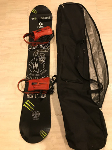 4点セット　板、バイン、ブーツ、ケース