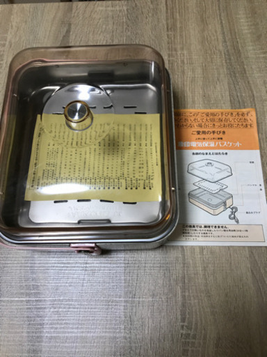 象印保温バスケット　ホーロー製未使用