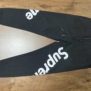 supreme/シュプリーム/スエットパンツ/ウエストゴム/ブラック