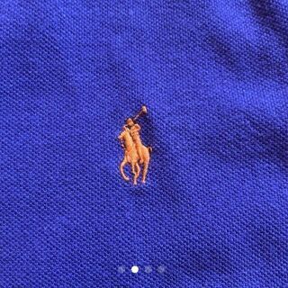 ○RALPH LAURENレディースポロシャツ紫Lの画像