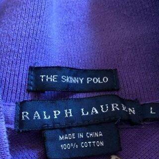 ○RALPH LAURENレディースポロシャツ紫Lの画像