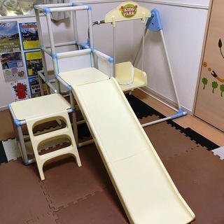 おりたたみロングスロープ キッズパーク　～ジム3段 + ブランコ...
