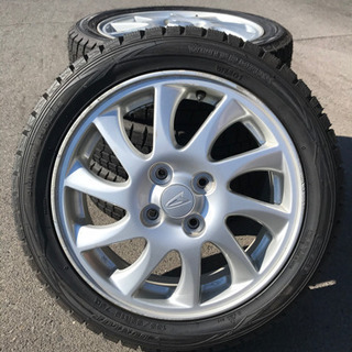 165/55/15 スタッドレスタイヤ　ダイハツ純正アルミ付 ダイハツ純正アルミホイール付きスタッドレスタイヤ 165/55/15