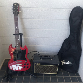 (引っ越し処分！)Epiphoneエレキギターセット