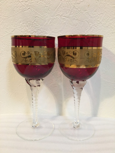 イタリアベネチアングラス　ワイングラス