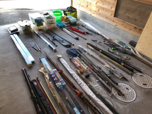 釣竿、リールのセット(他、備品含)