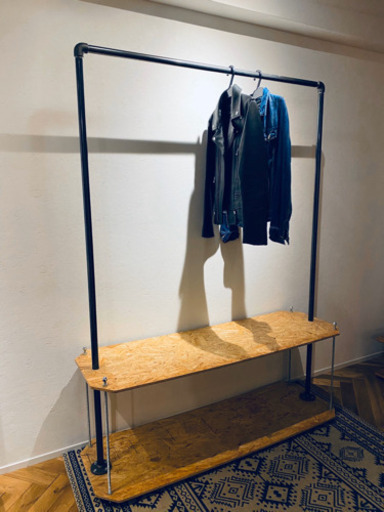 週末限定お値引き！！ガス管 ハンガーラック アイアン