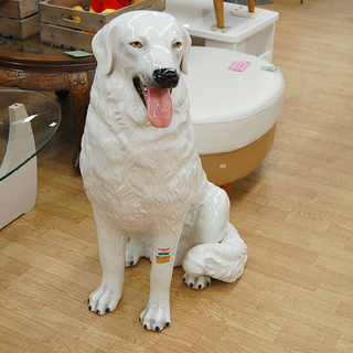 Demain/ドマン 大型犬 イタリア製 全長87cm 陶器 磁...
