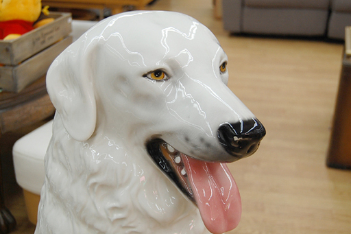 Demain/ドマン 大型犬 イタリア製 全長87cm 陶器 磁器 インテリア 置物 イヌ いぬ  ☆ 札幌市 清田区 平岡