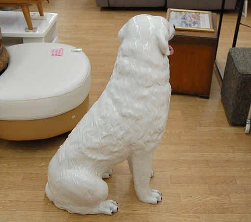 Demain/ドマン 大型犬 イタリア製 全長87cm 陶器 磁器 インテリア 置物 イヌ いぬ  ☆ 札幌市 清田区 平岡