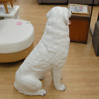 Demain/ドマン 大型犬 イタリア製 全長87cm 陶器 磁器 インテリア 置物