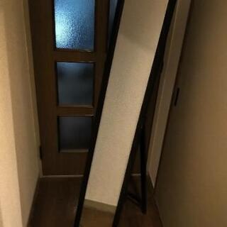 （相談中です）スタンドミラー（ダークブラウン）