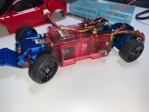 【値下!】京商　ミニッツ　フェラーリボテイ360 430 2台付き フルカスタム　フルセット　カーボン、アルミパーツ多数　スペアパーツ多数付