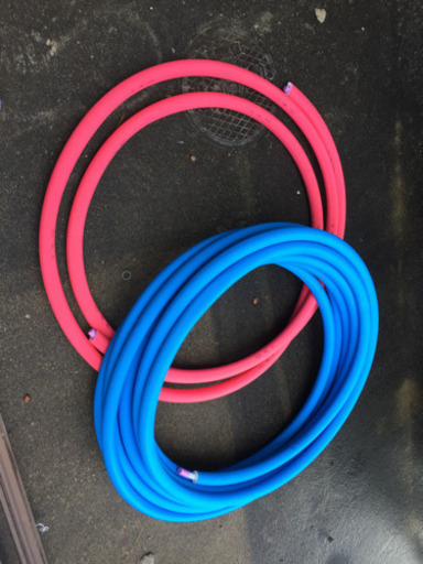 架橋ポリパイプ13A  青 保温10ミリ