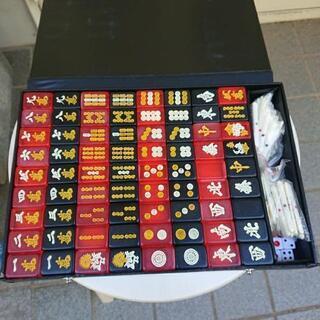 【値下げ】麻雀パイ(赤氷牌)の画像