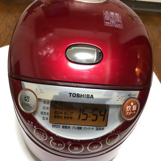 【取引中】炊飯器　レッド