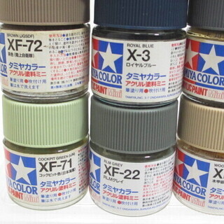 ☆無料☆地元のみ発送不可☆タミヤカラー　アクリル塗料ミニ　11個セット☆の画像
