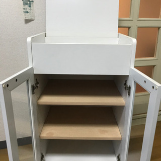 棚、シェルター、白、食器棚、フィギュア棚