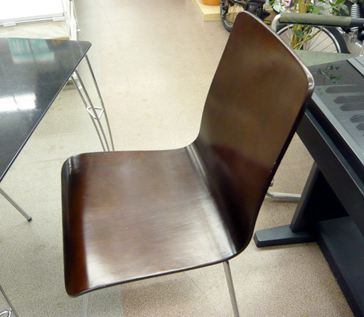 二人掛けダイニングセット ダイニングテーブル 黒 茶 幅:75cm 札幌 西岡店