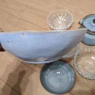 和食器、ガラスボール、急須まとめての画像
