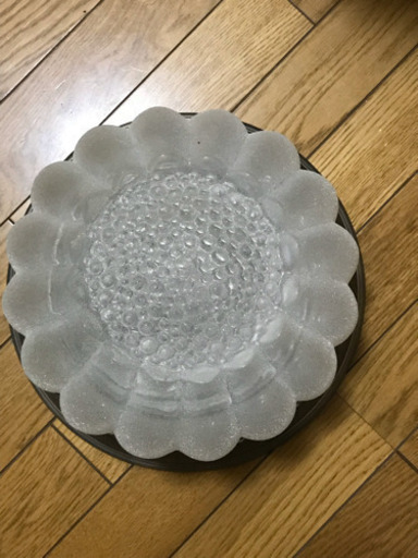 【レア】昭和レトロデザイン 天井用 照明器具 磨りガラス　直付け式