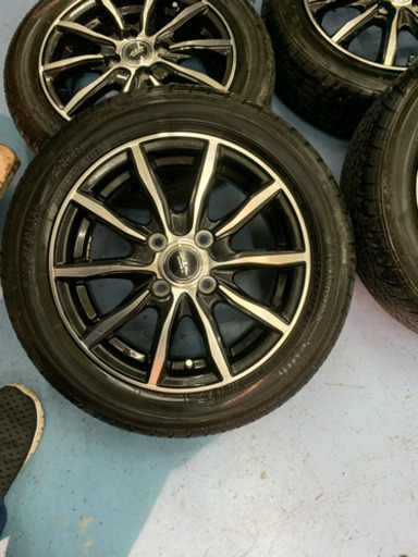 軽用155／65／14タイヤアルミ4本セット使用僅か美品