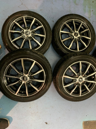 軽用155／65／14タイヤアルミ4本セット使用僅か美品
