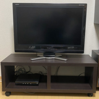 新生活応援　テレビ　テレビ台　DVDプレーヤーセット　美品