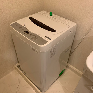 2018年モデル　洗濯機　シャープ　美品　2/28までの画像