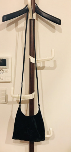 PRADA ベロアショルダーバッグ･VELLUTO+RASO/B8663/NERO(ブラック