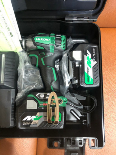 ☆新品 日立 ＨＩＫＯＫＩ  １８Ｖ コードレスインパクトドライバー  WH18DDL2 2LXPK アグレッシブグリーン