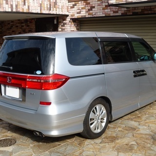 検査2年10月プレステージSG HDDナビPKG 3500cc/パワステポンプ交換済/車高調/両側パワスラ/HDDナビ/純正フリップダウン/地デジ/バックカメラの画像