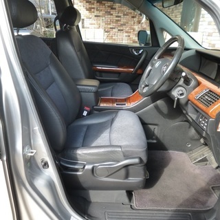 検査2年10月プレステージSG HDDナビPKG 3500cc/パワステポンプ交換済/車高調/両側パワスラ/HDDナビ/純正フリップダウン/地デジ/バックカメラの画像