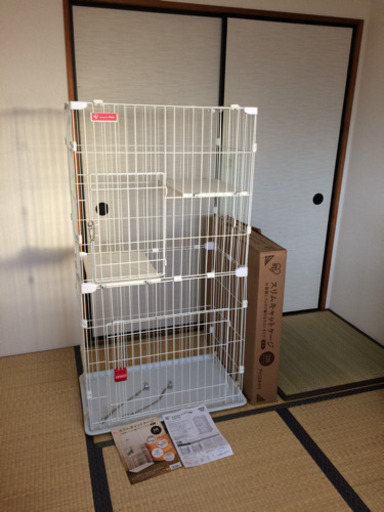 3か月のみ使用 猫用ケージ 2段 アイリスオーヤマ