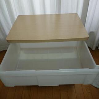 ３段BOX 衣装ケース 天板ウッドの画像