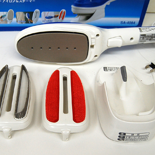 ツインバード ハンディーアイロン＆スチーマー SA-4084 スチーム 衣類ブラシ 毛ブラシ ブルー系 TWINBIRD☆ PayPay(ペイペイ)決済可能 ☆ 札幌市 清田区 平岡の画像