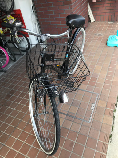 ★美品★27インチ　オシャレな軽快車　ブラック　