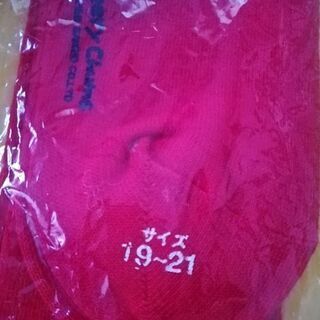 未使用　可愛いハイソックス　19～20cm の画像