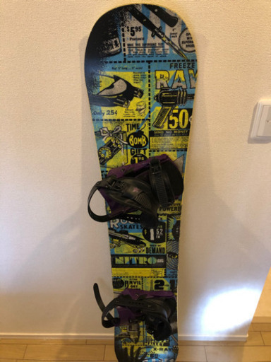 スノーボード板　ビンディング　ケース付　Burton バートン