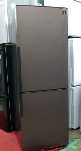 札幌 270L 2014年製 プラズマクラスター 2ドア冷蔵庫 シャープ ブラウン SJ-PD27Y-T 新生活 新社会人 学生 単身 一人暮らし 200Lクラス