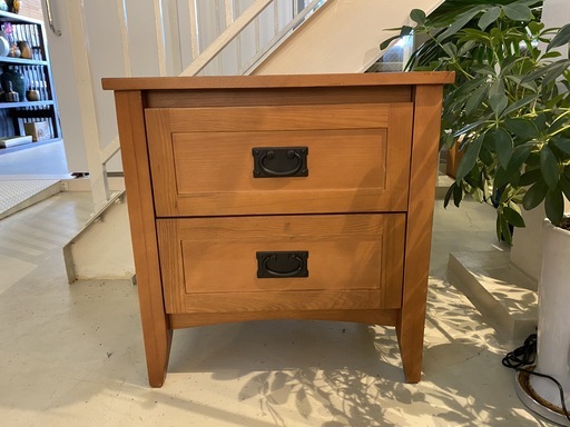 チェスト サイドチェスト アメリカ家具 収納 茶 木製 中古品②