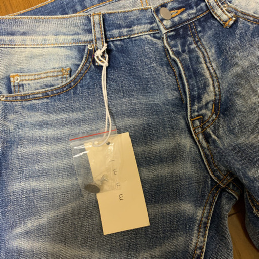 mnml  M68 ミニマル 裾ZIPダメージ加工デニム 30インチ