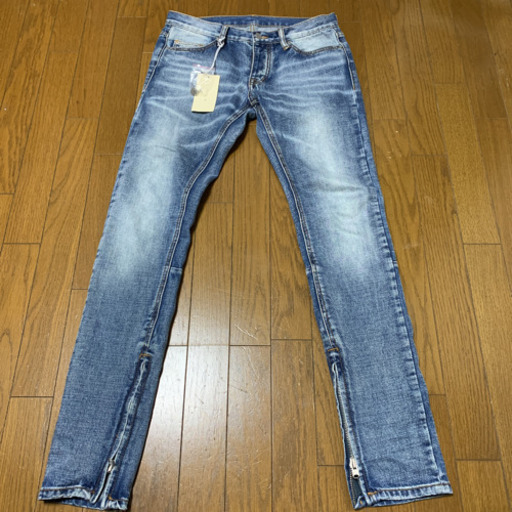 mnml  M68 ミニマル 裾ZIPダメージ加工デニム 30インチ