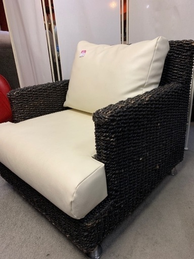縄編み込みソファー　中古