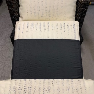 縄編み込みソファー　中古の画像